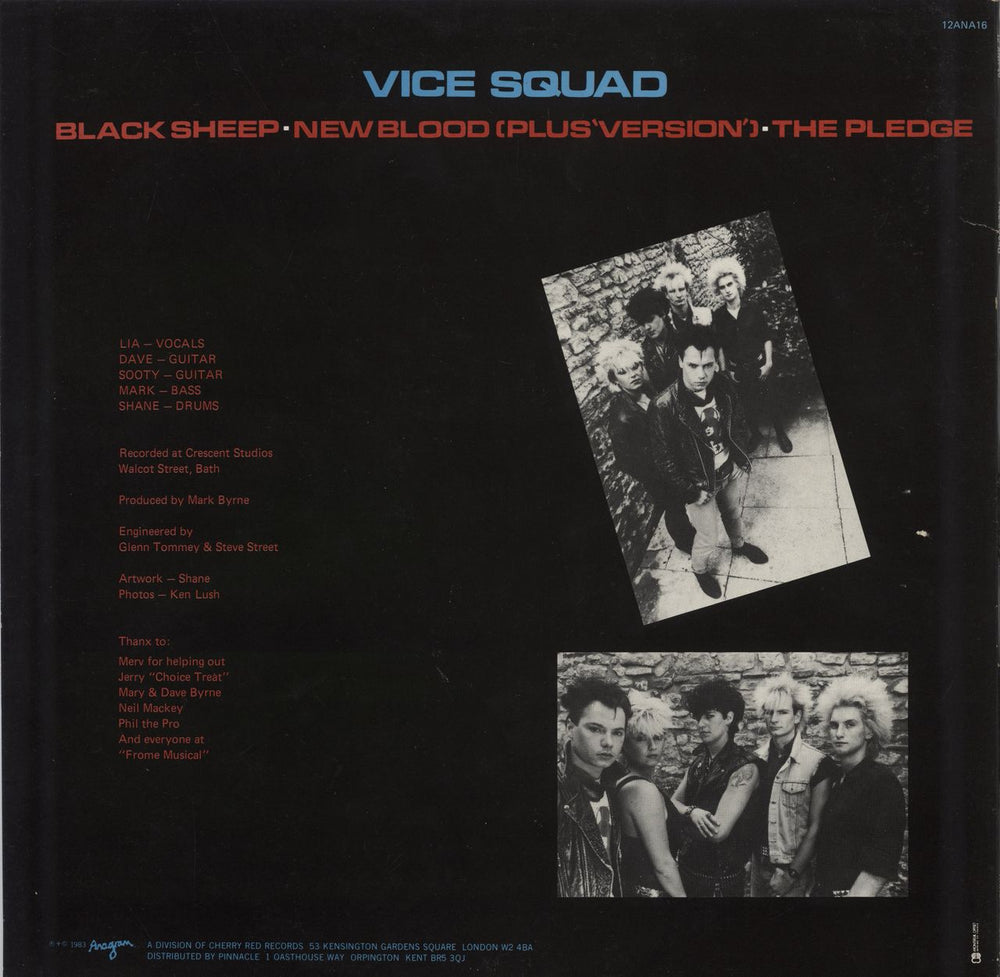 Vice Squad Black Sheep UK 12" vinyl single (12 inch record / Maxi-single)