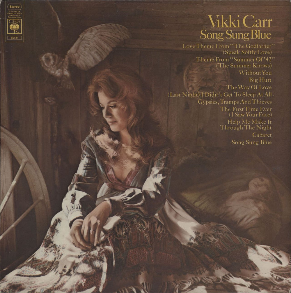 Vikki Carr Song Sung Blue UK vinyl LP album (LP record) 65121