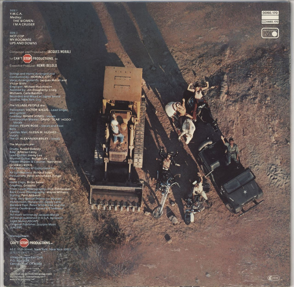 Village People Cruisin' German vinyl LP album (LP record)