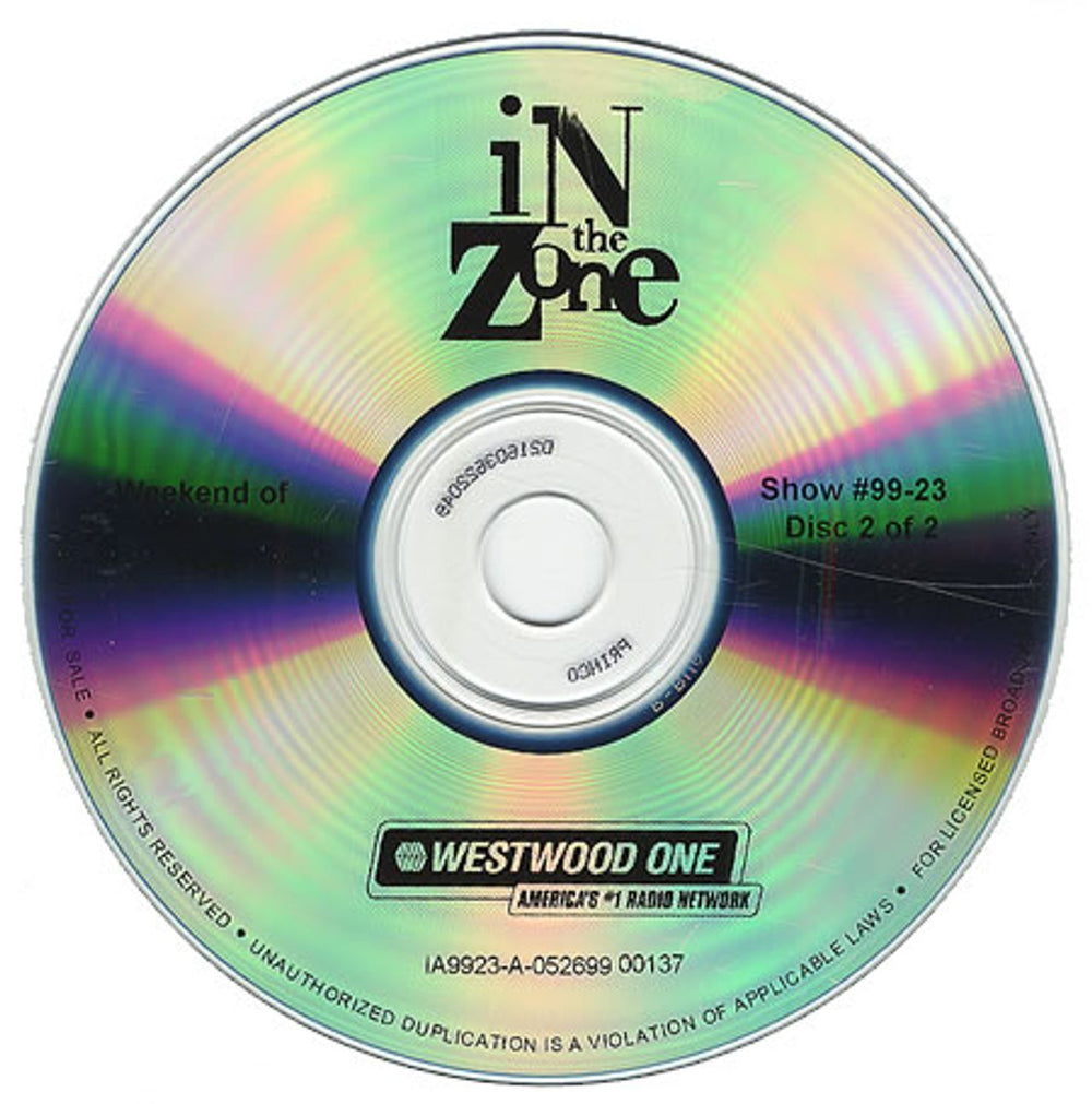 Violent Femmes In The Zone US CD-R acetate VIOCRIN274129