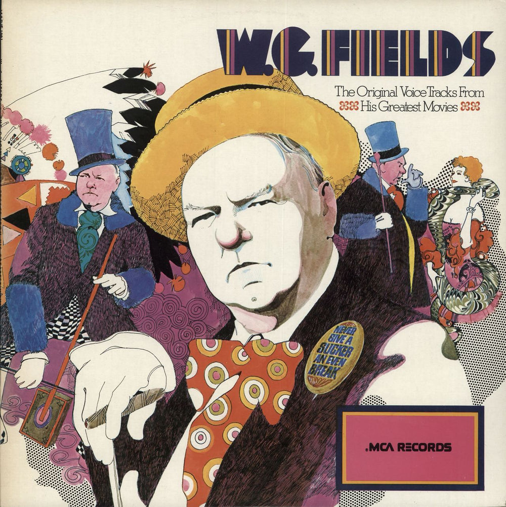 W.C. Fields The Original Voice Tracks From His Greatest Movies Australian vinyl LP album (LP record) MAP/S1081