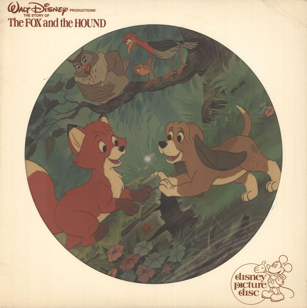 Walt Disney The Fox And The Hound US picture disc LP (vinyl picture disc album) 3106