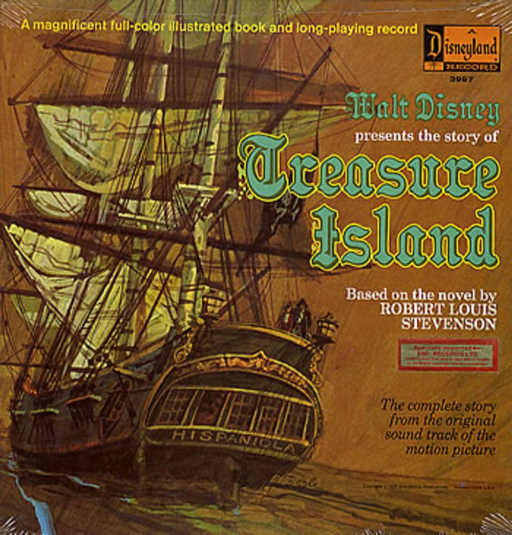 Walt Disney Treasure Island - Sealed US vinyl LP album (LP record) 3997