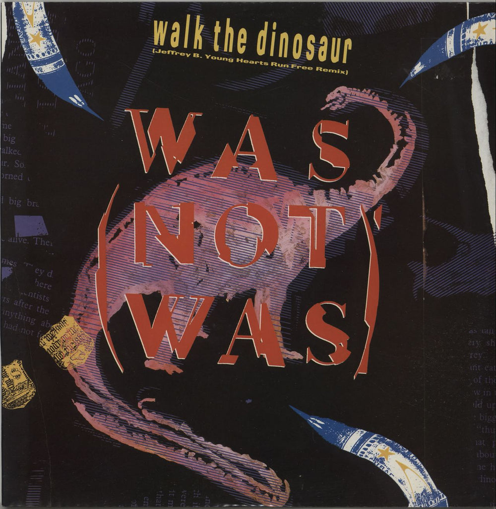 Was (Not Was) Walk The Dinosaur UK 12" vinyl single (12 inch record / Maxi-single) WASR322