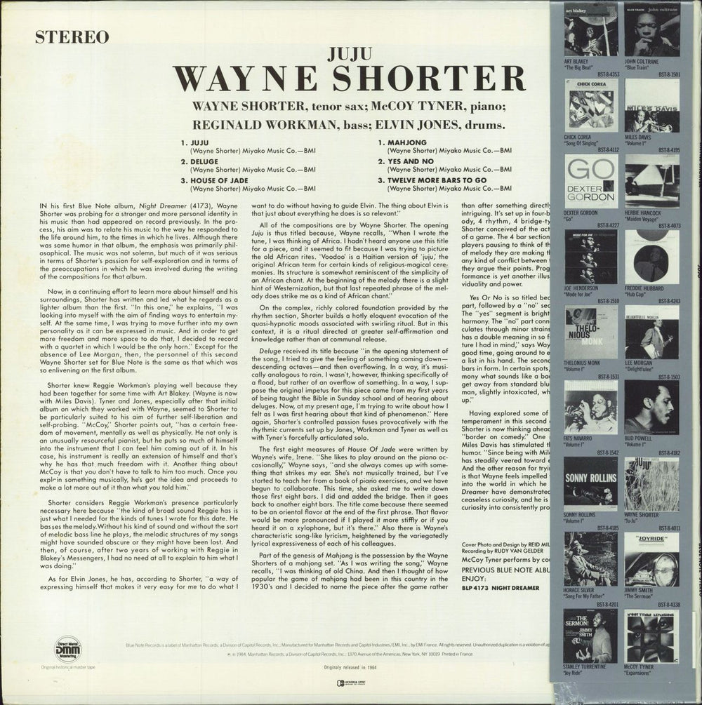 Wayne Shorter Juju + obi French vinyl LP album (LP record)