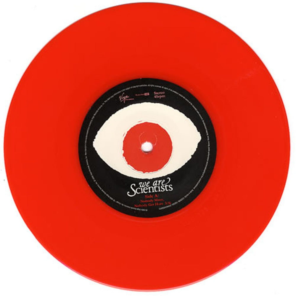 We Are Scientists Nobody Move, Nobody Get Hurt - Red Vinyl [2006 issue] UK 7" vinyl single (7 inch record / 45) WSI07NO357455