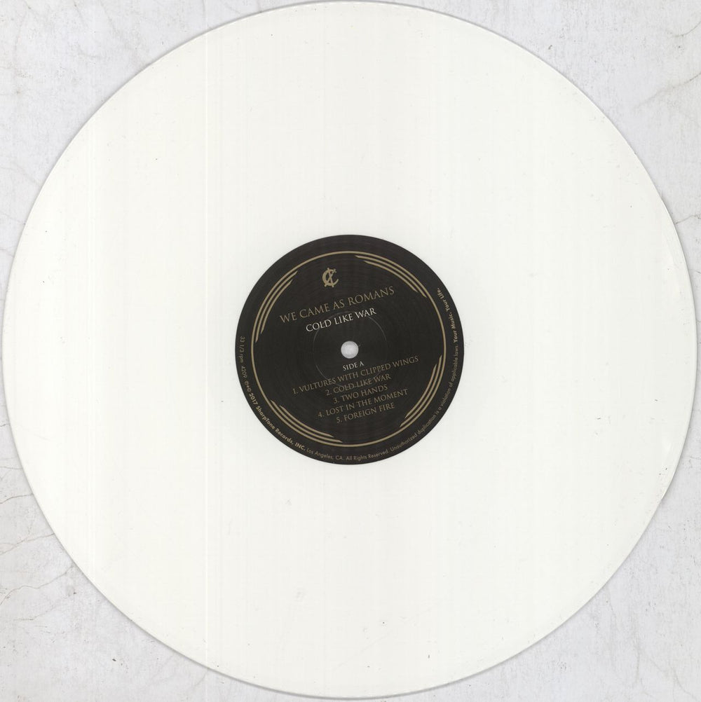 We Came As Romans Cold Like War - White - Shrink US vinyl LP album (LP record) WFHLPCO820491