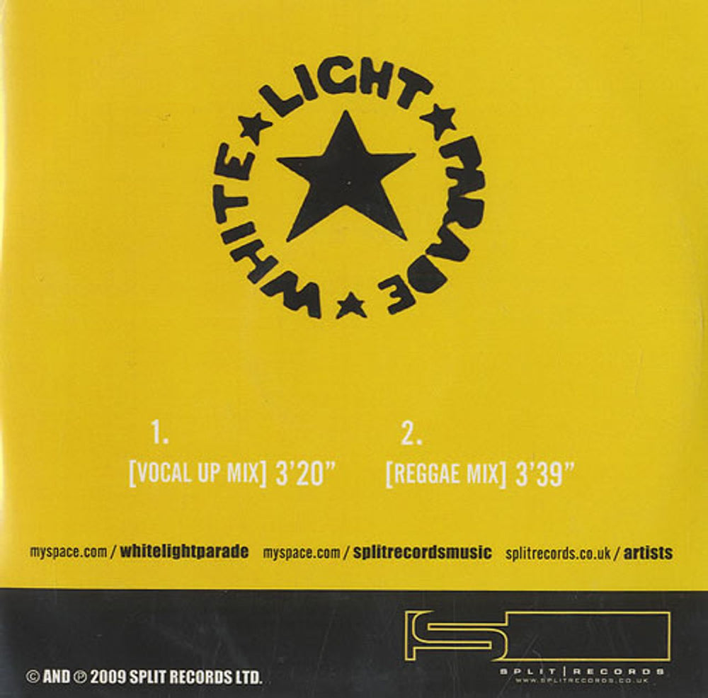 White Light Parade Wake Up UK Promo CD-R acetate CD-R ACETATE