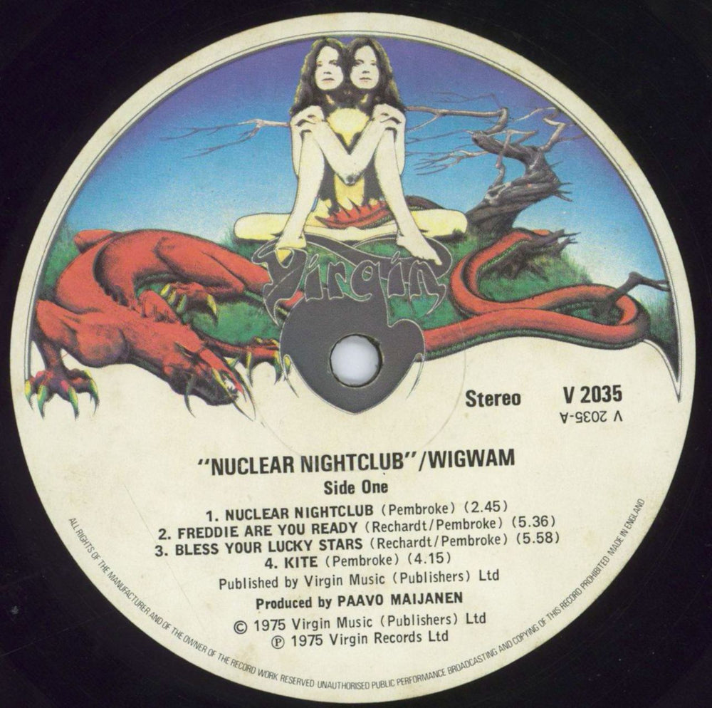 Wigwam (70S) Nuclear Nightclub UK vinyl LP album (LP record) WIJLPNU513221