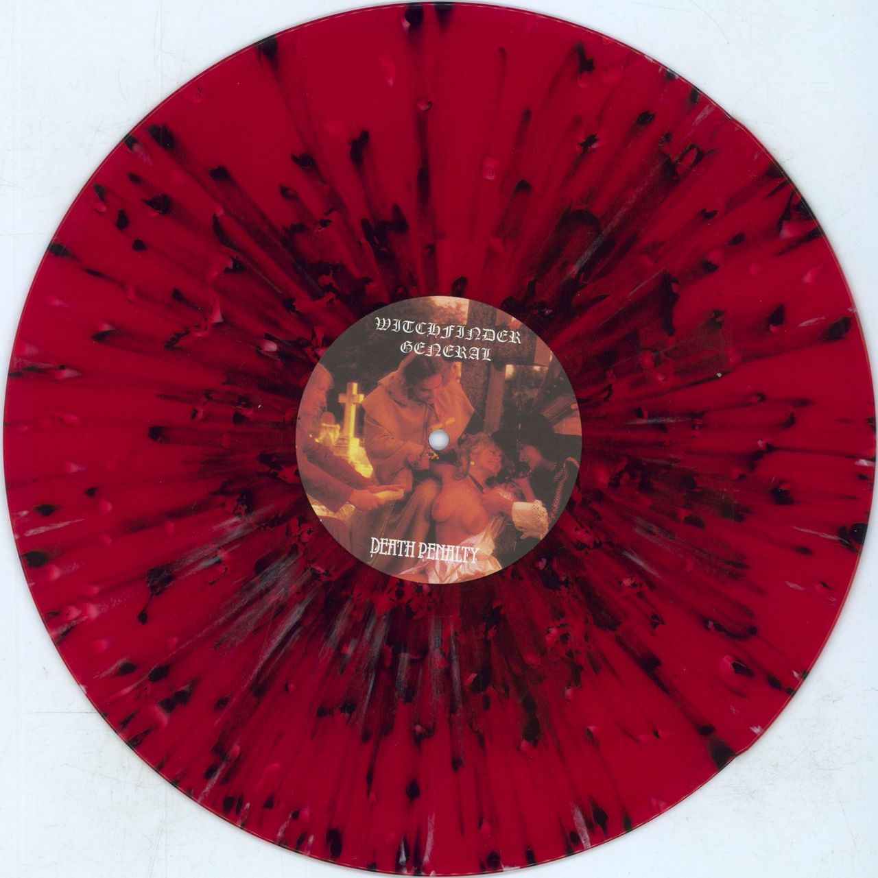 Witchfinder General Death Penalty - 180gm Red & Black Splatter