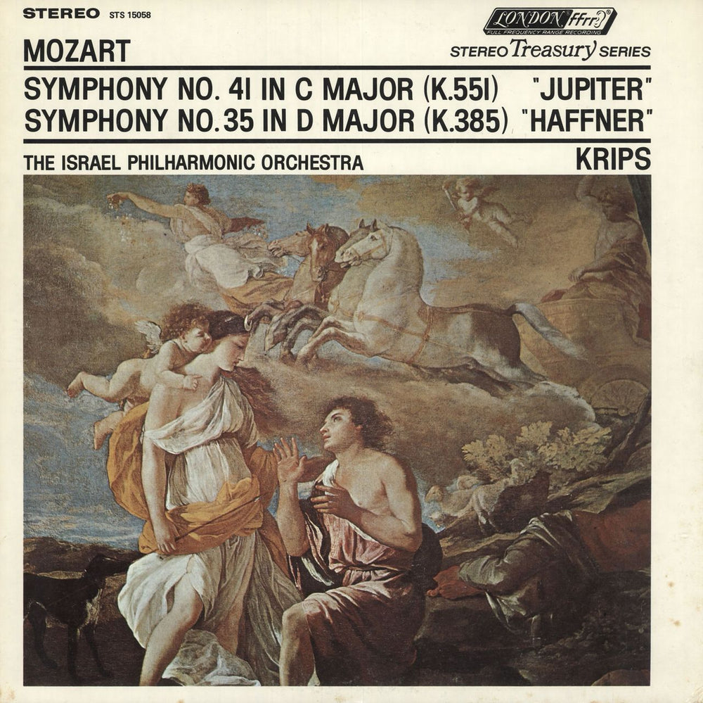 Wolfgang Amadeus Mozart Symphony No. 41 "Jupiter" / Symphony No. 35 "Haffner" US vinyl LP album (LP record) STS15058