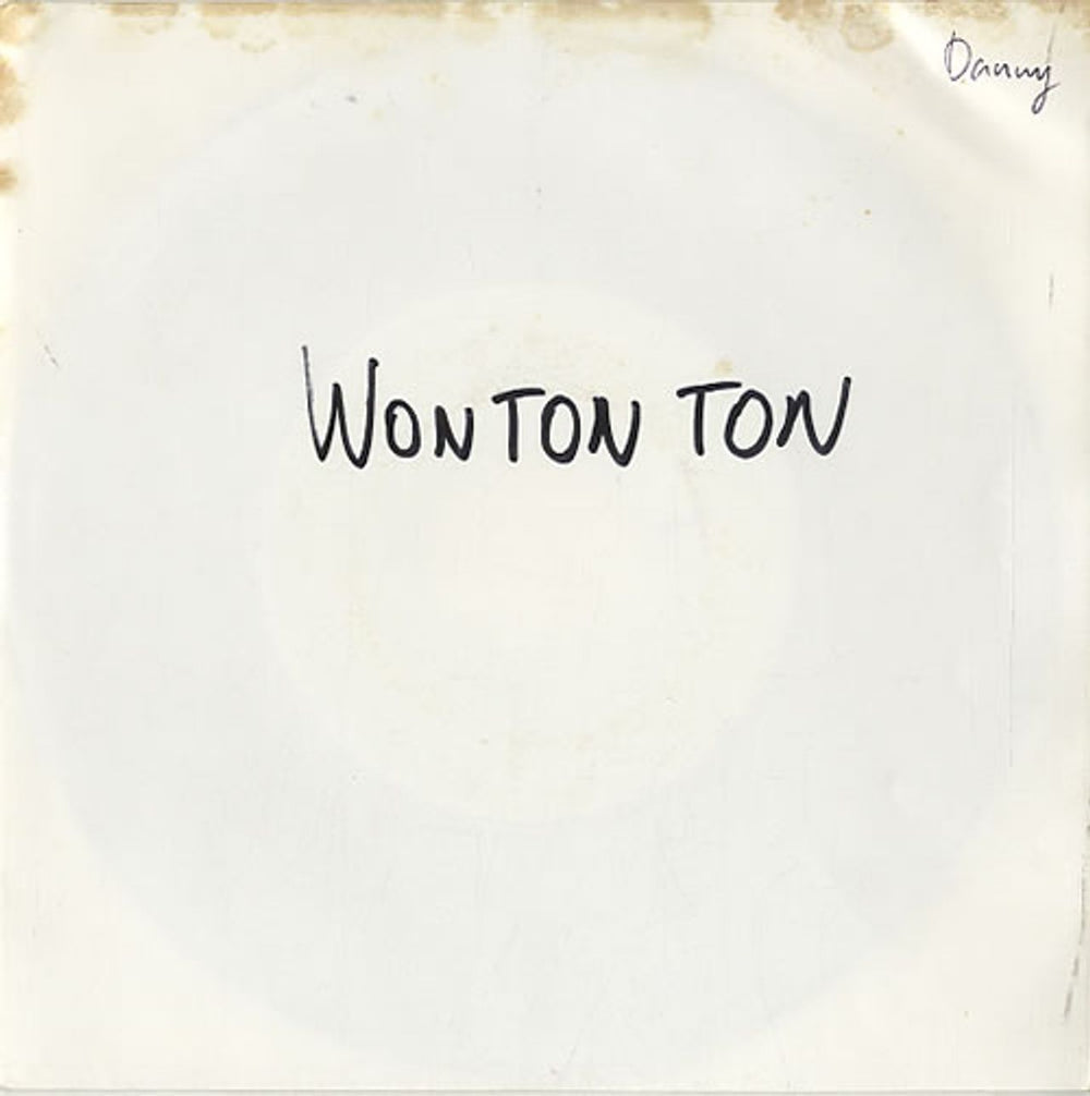 Won Ton Ton Walking On A Wire - White Label Belgian Promo 7" vinyl single (7 inch record / 45) PAPW007