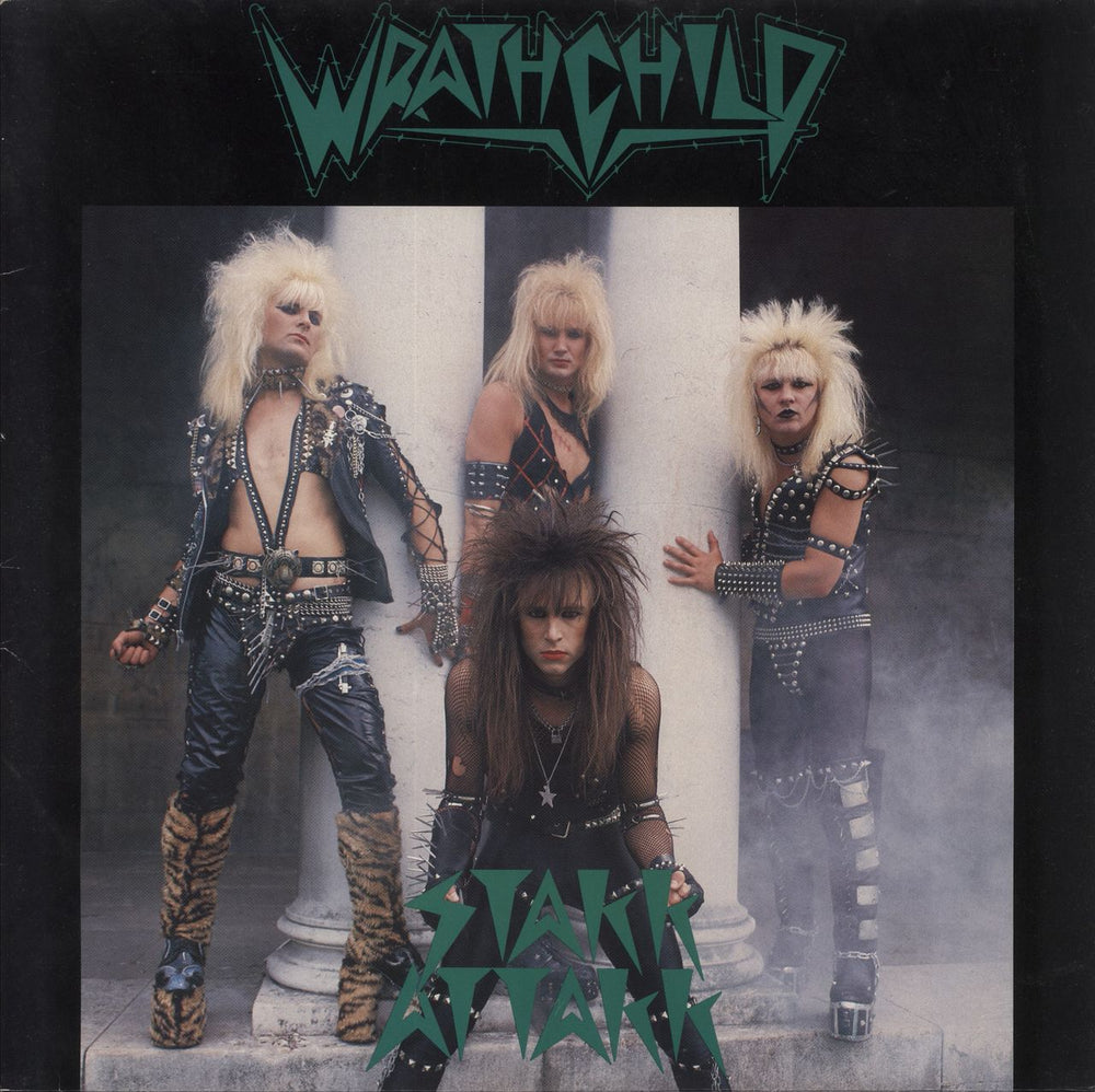 Wrathchild Stakk Attakk UK vinyl LP album (LP record) HMRLP18