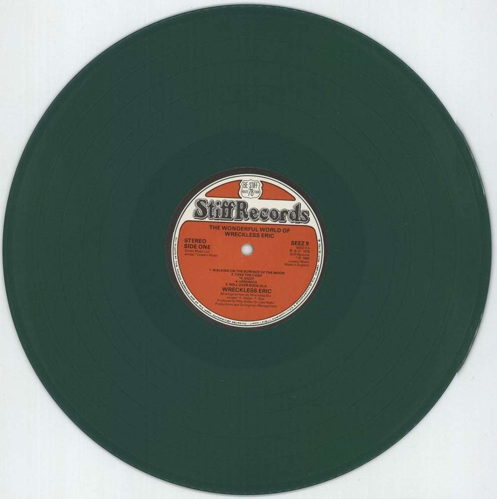 Wreckless Eric The Wonderful World Of Wreckless Eric - Green Vinyl UK vinyl LP album (LP record) WRCLPTH294174
