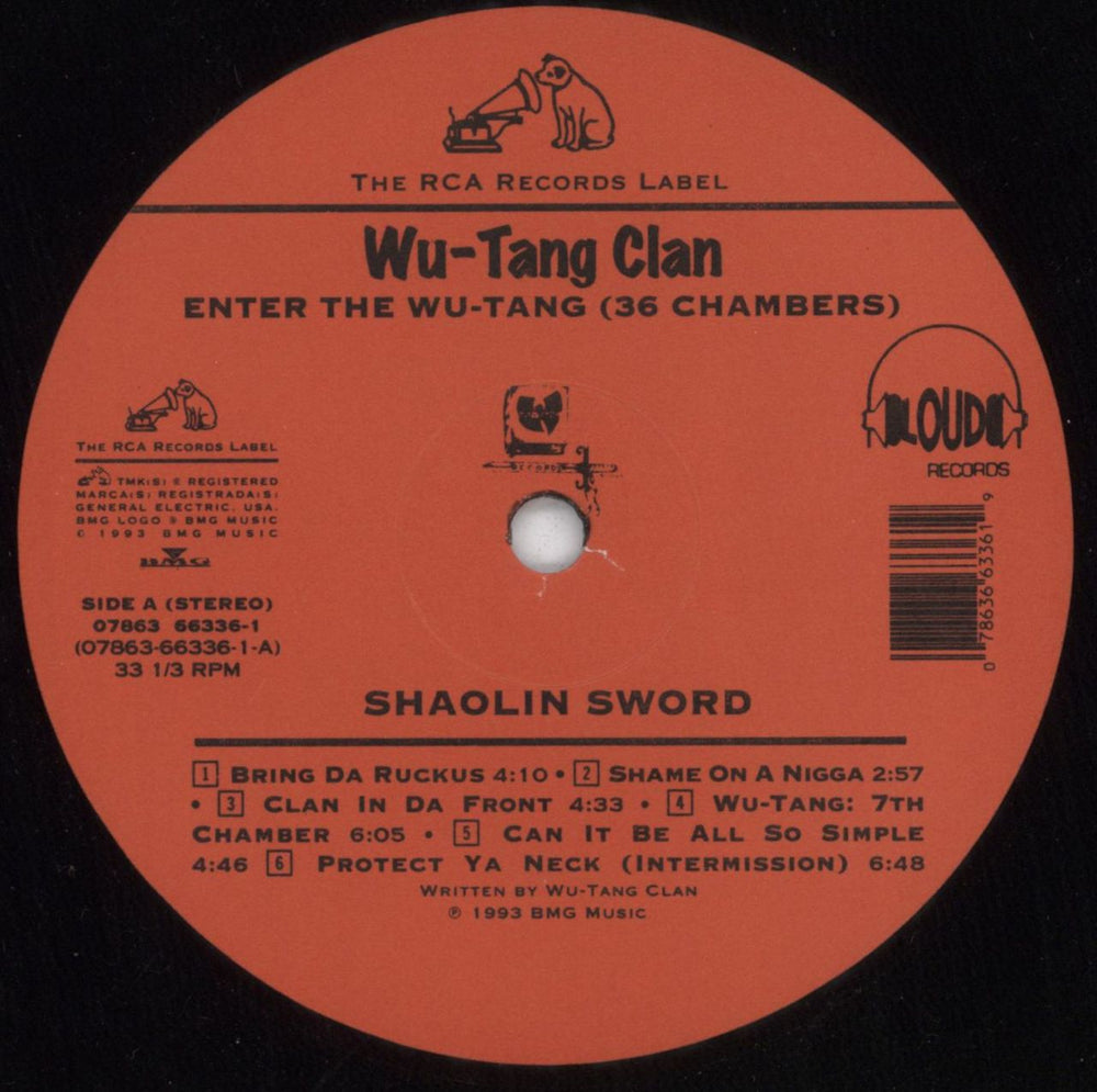 Wu-Tang Clan Enter The Wu-Tang (36 Chambers) - 1st - EX US vinyl LP album (LP record) WUTLPEN815281