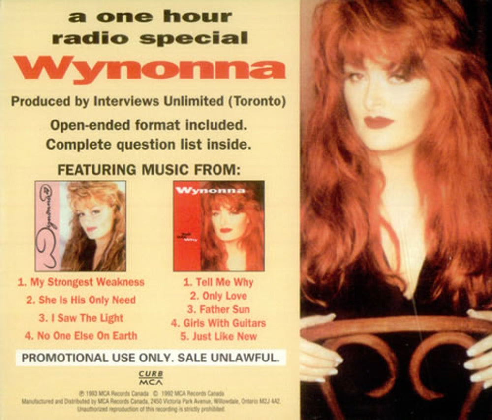 Wynonna Judd Here's Wy - Wynonna The Radio Special US Promo CD album (CDLP) WNJCDHE536322