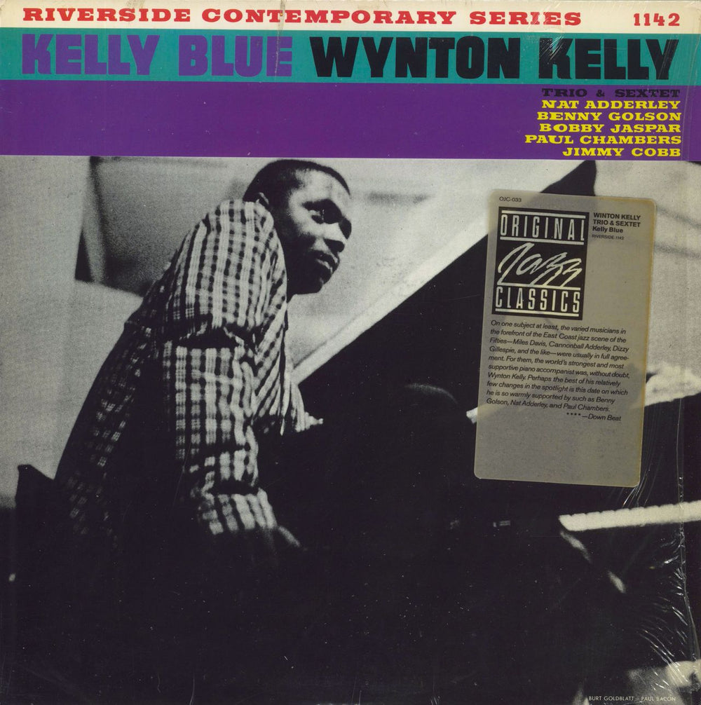 Wynton Kelly Kelly Blue - stickered shrink US vinyl LP album (LP record) OJC-033