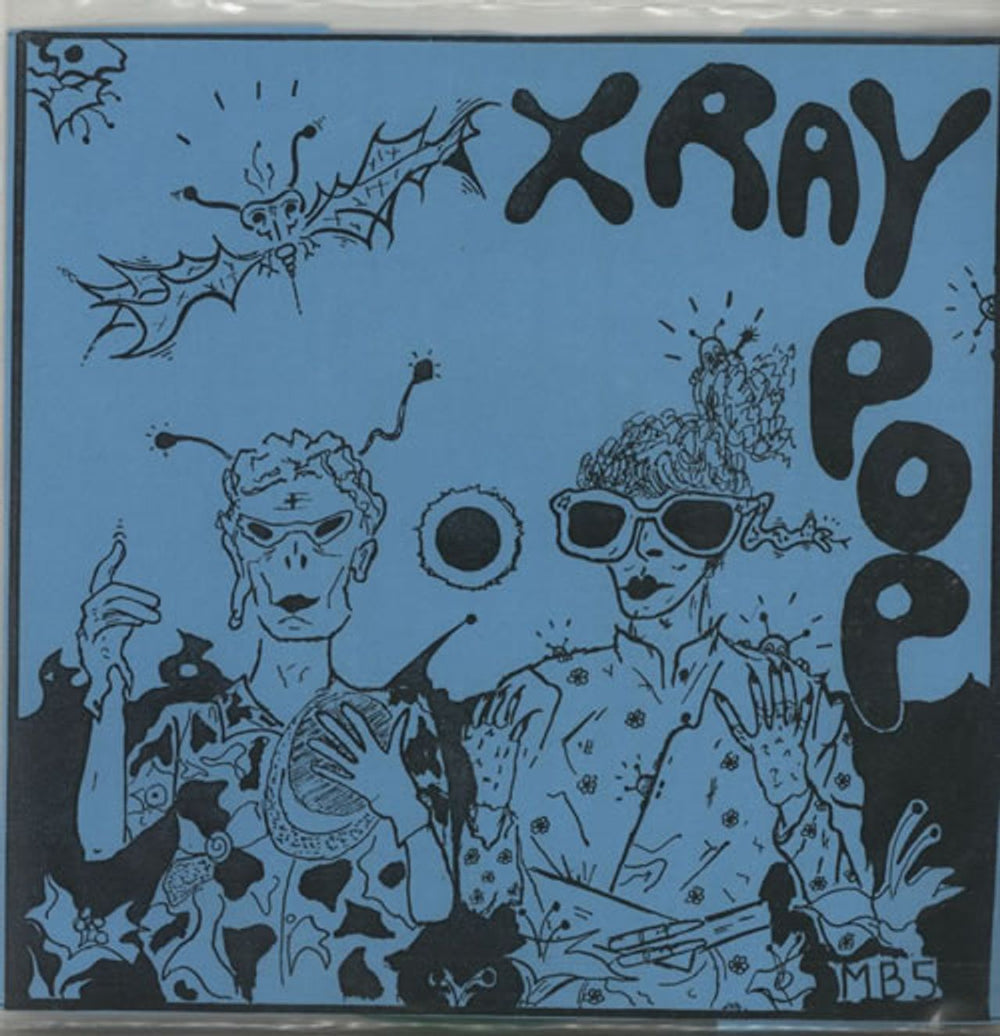 X-Ray Pop Alcool - Numbered Blue P/S + Green Vinyl French 7" vinyl single (7 inch record / 45) BO0019