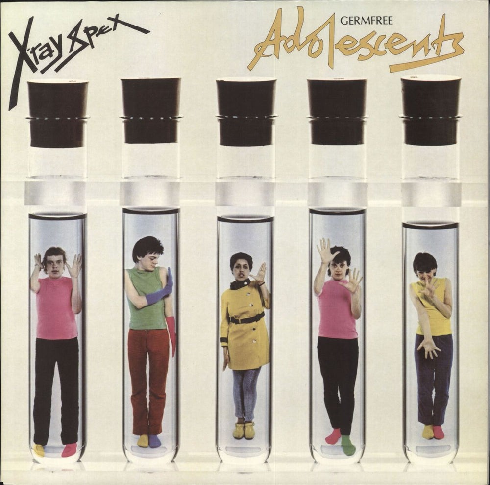 X-Ray Spex Germfree Adolescents - Green / Yellow Haze Vinyl US vinyl LP album (LP record) RGM-0460