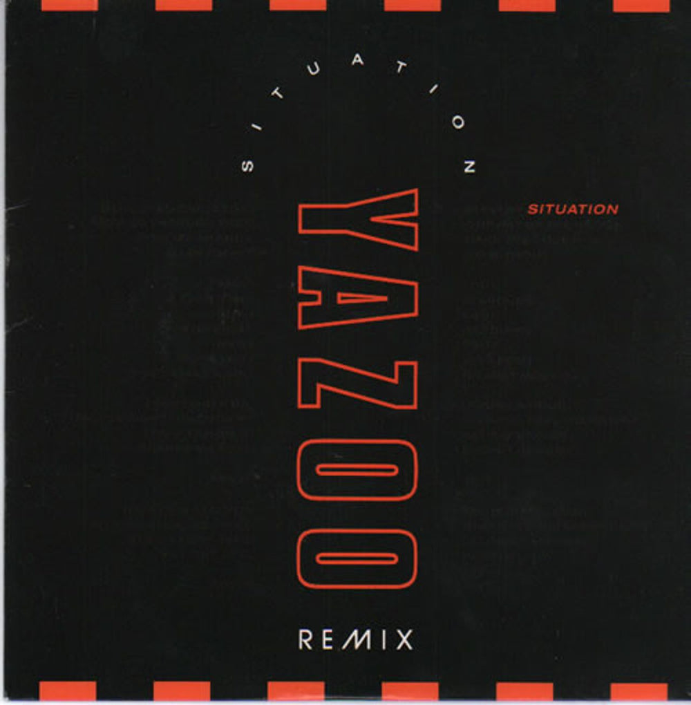 Yazoo Situation Remix UK 7" vinyl single (7 inch record / 45) YAZ4