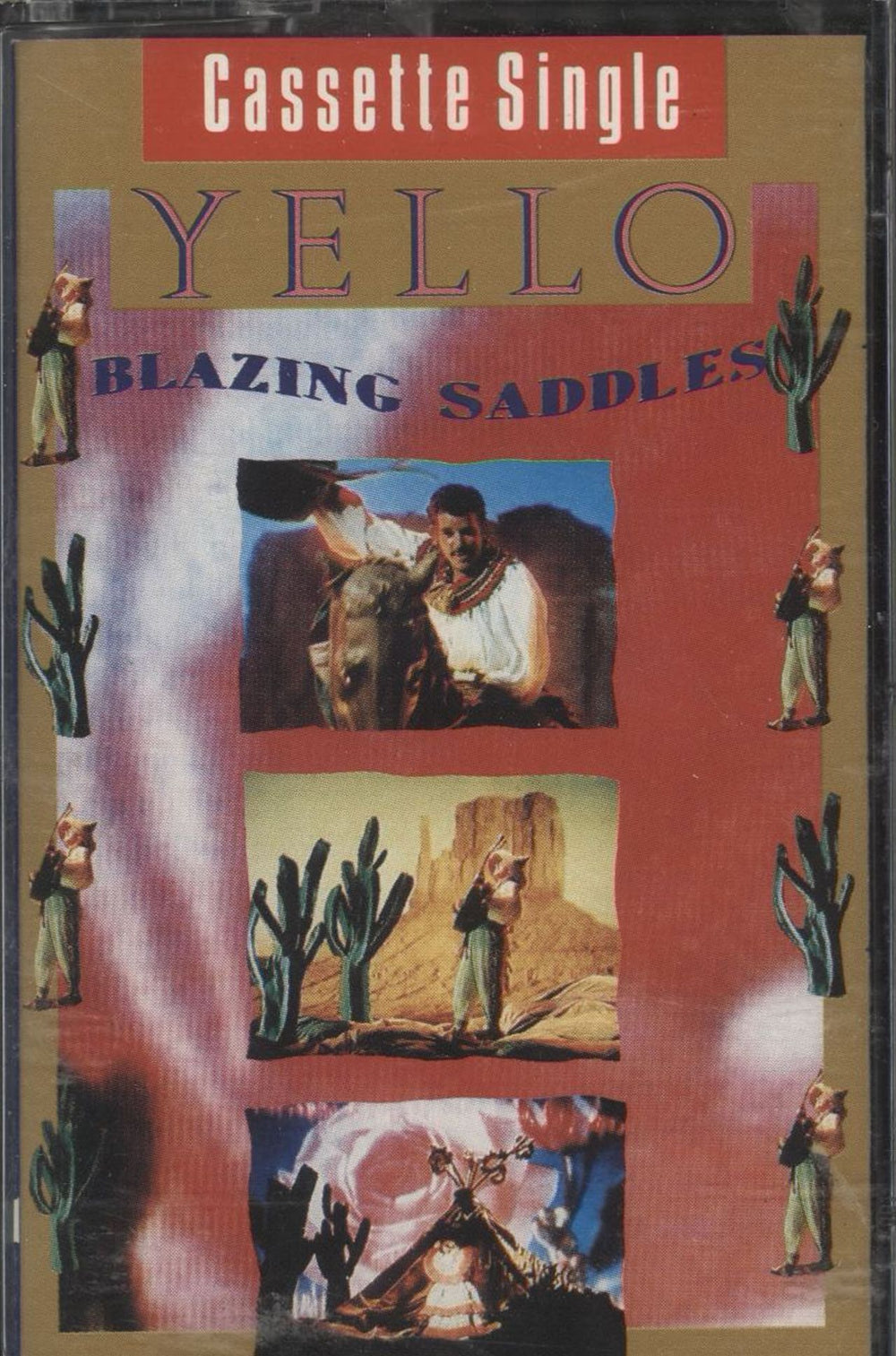 Yello Blazing Saddles UK cassette single YELMC4