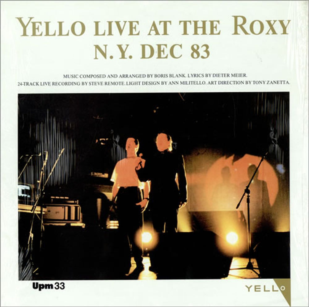 Yello Live At The Roxy German 12" vinyl single (12 inch record / Maxi-single) 822262-1