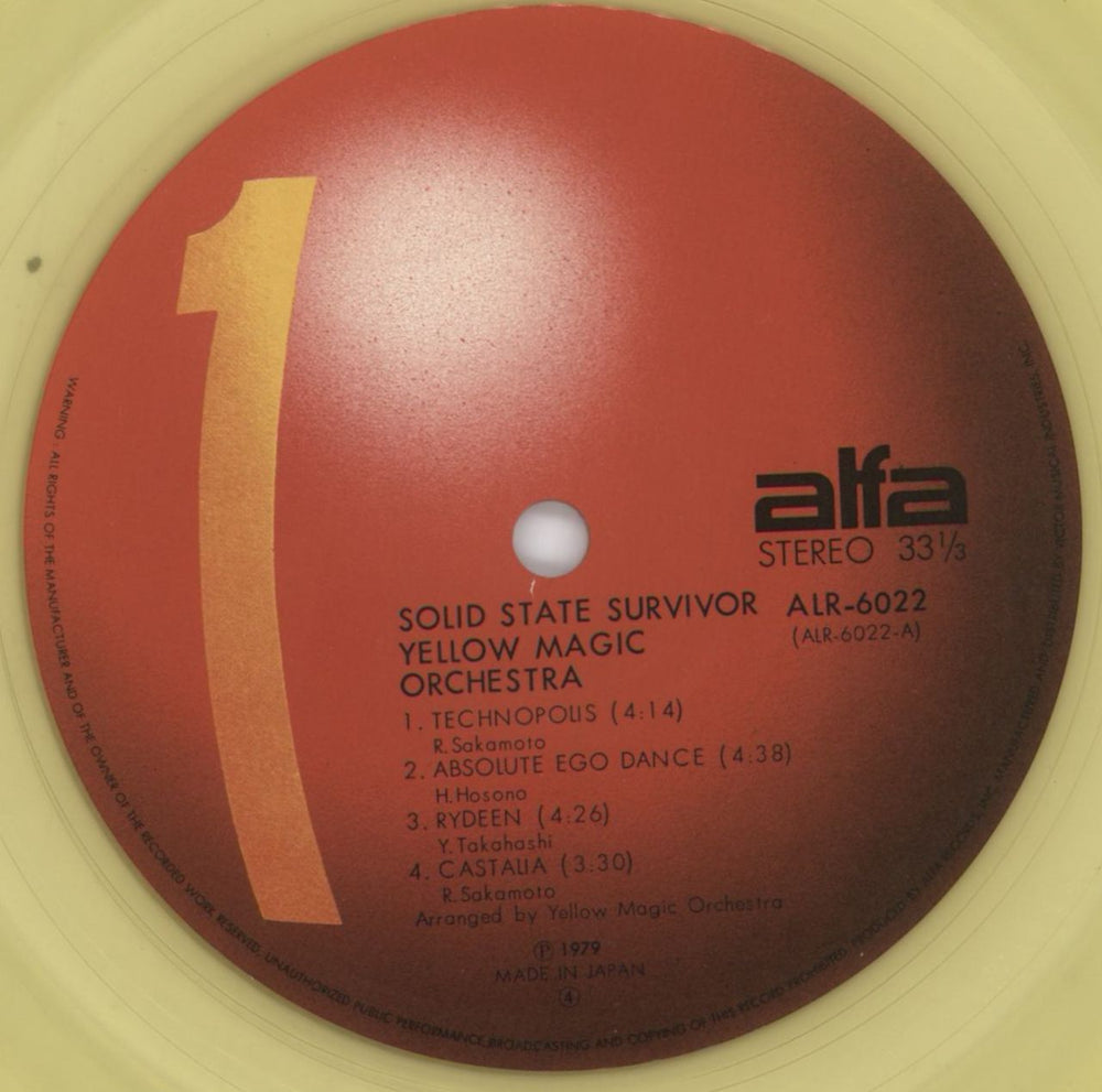 Yellow Magic Orchestra Solid State Survivor - 1st - EX Japanese vinyl LP album (LP record) YMOLPSO816285