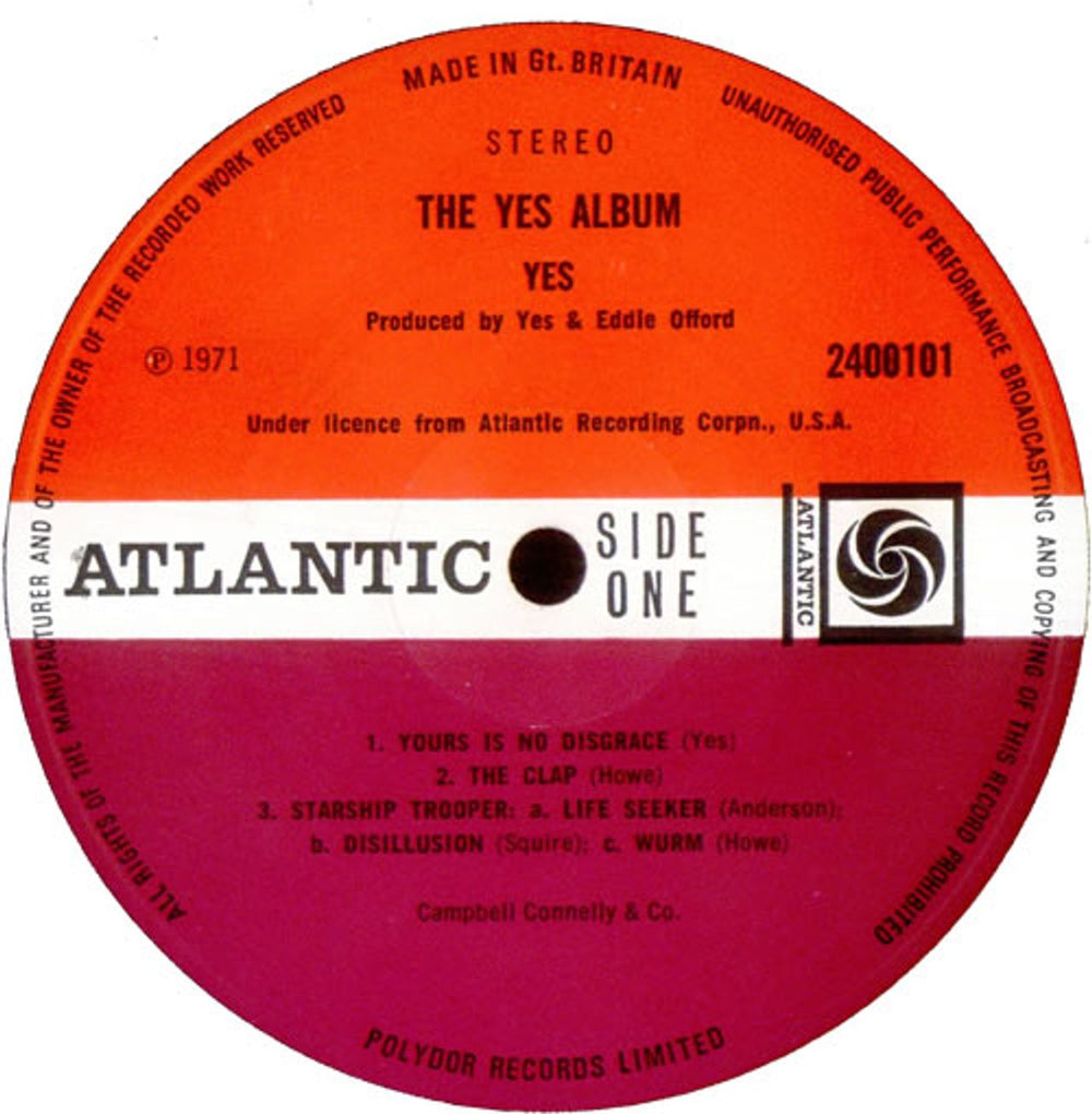 Yes The Yes Album - 1st - VG UK vinyl LP album (LP record) YESLPTH66506