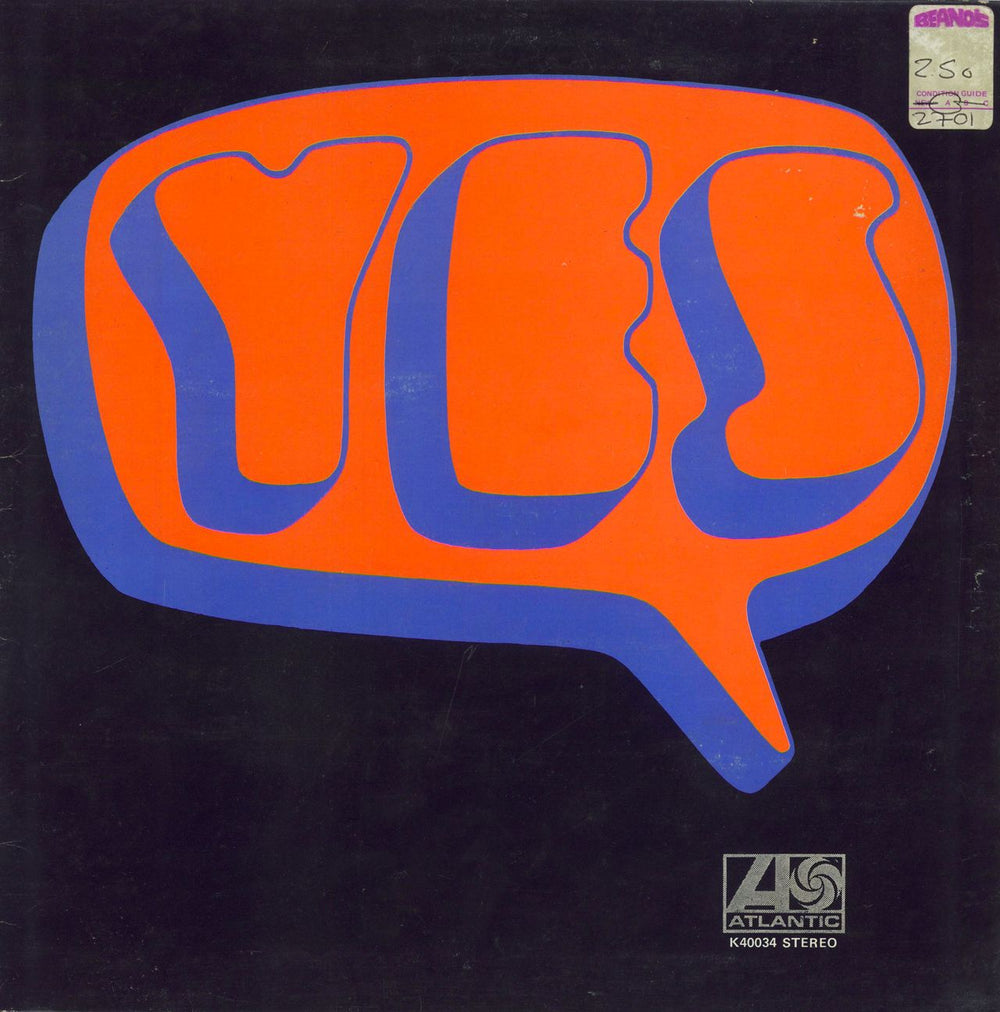 Yes Yes - 2nd UK vinyl LP album (LP record) K40034