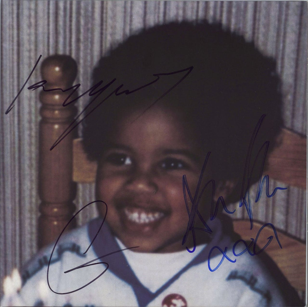 Young Fathers Tape One / Tape Two - Autographed UK 2-LP vinyl record set (Double LP Album) BD277/278