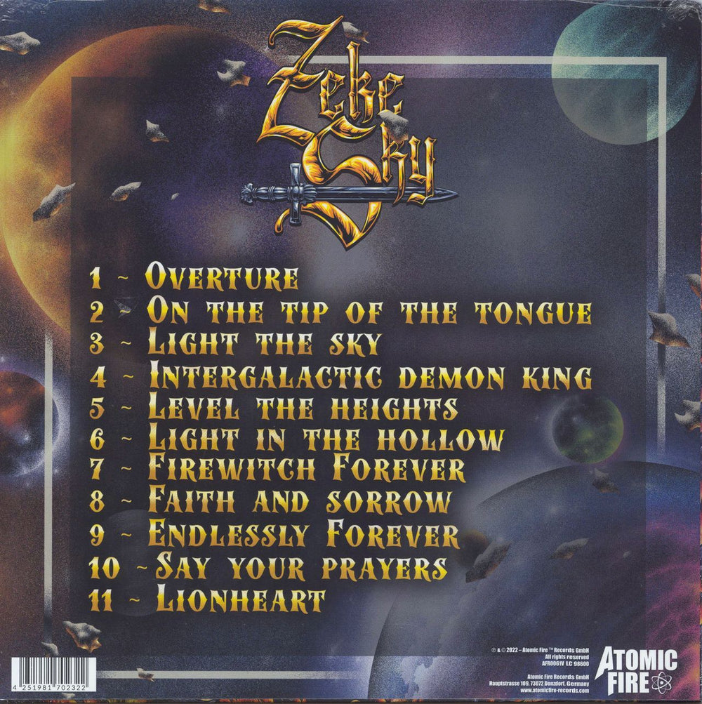 Zeke Sky Intergalactic Demon King - Multi-Coloured Vinyl - Sealed German vinyl LP album (LP record) 4251981702322