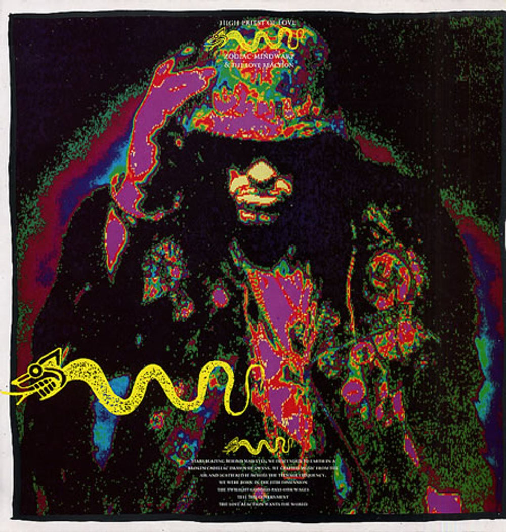 Zodiac Mindwarp High Priest Of Love UK vinyl LP album (LP record) WARP1