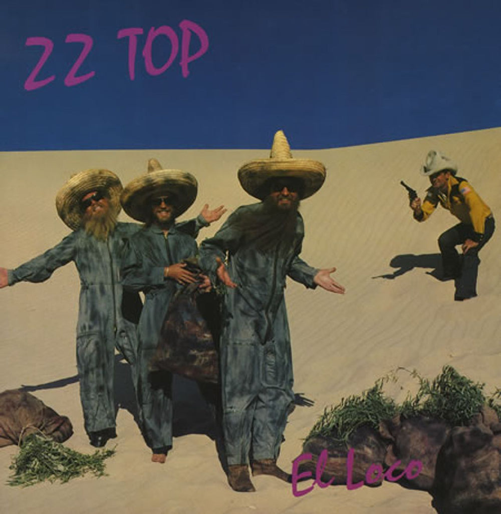 ZZ Top El Loco + press release German vinyl LP album (LP record) WB56929