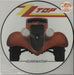 ZZ Top Eliminator - Stickered Sleeve UK picture disc LP (vinyl picture disc album) W3774P